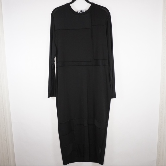 Nina Parker Black Long Sleeve Mesh
Midi Dress - Picture 2 of 6
